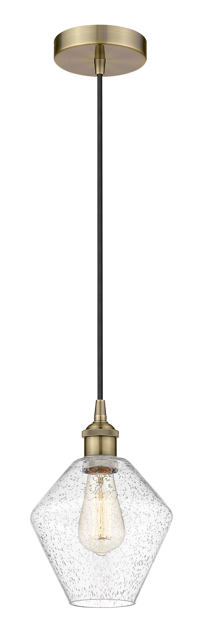 Edison Mini Pendant Cast Brass Antique