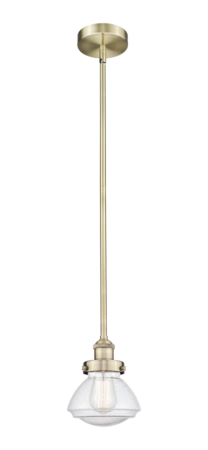 Edison Mini Pendant Cast Brass Antique