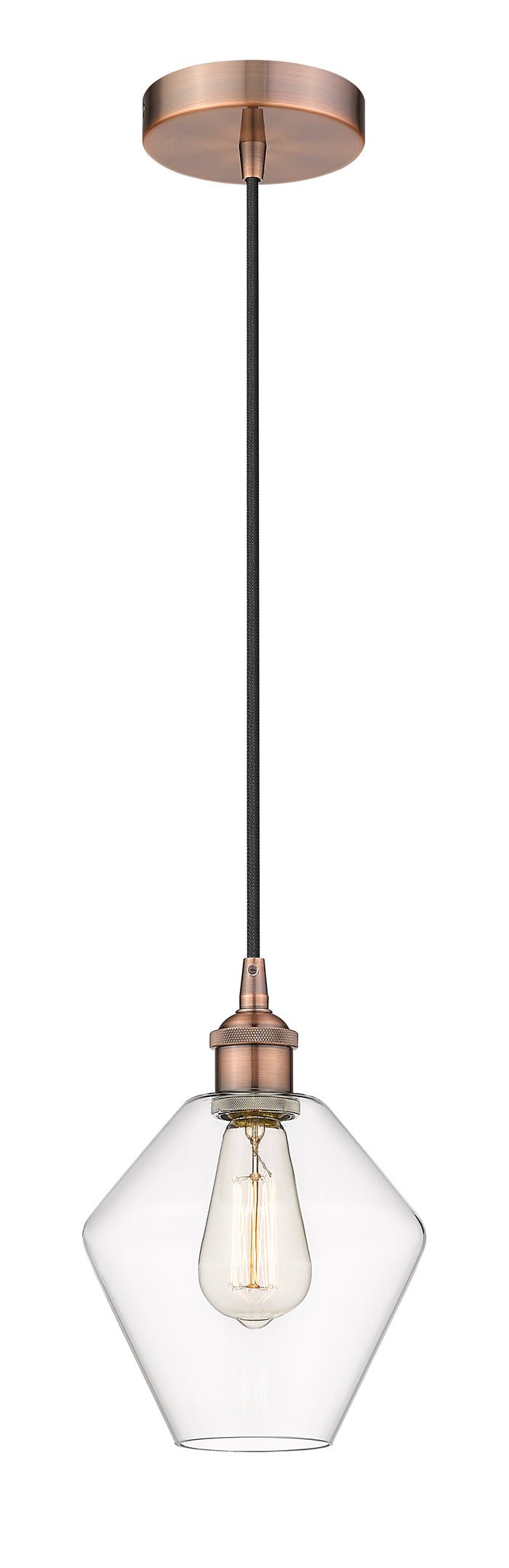 Edison Mini Pendant Cast Brass Antique
