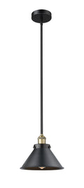 Edison Mini Pendant Cast Brass Black