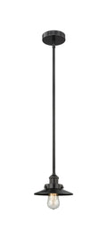 Edison Mini Pendant Matte Black 8 Inch