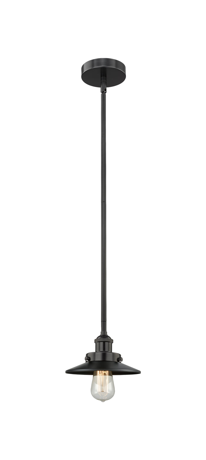 Edison Mini Pendant Matte Black 8 Inch