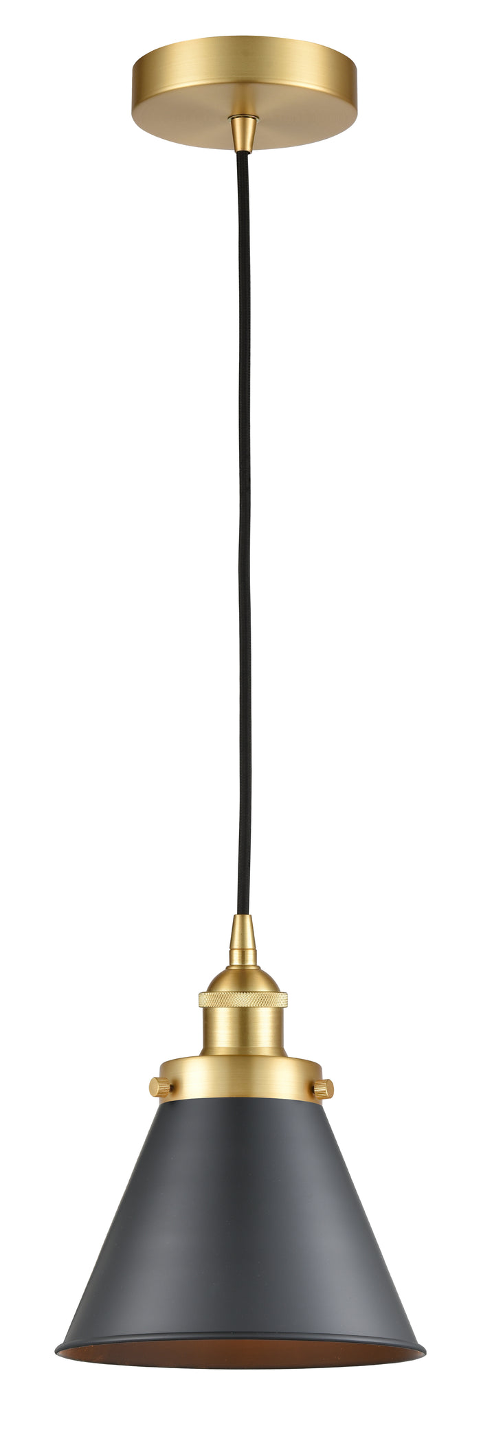 Edison Mini Pendant Matte Black Brass