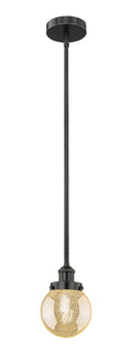 Edison Mini Pendant Matte Black Steel Brass