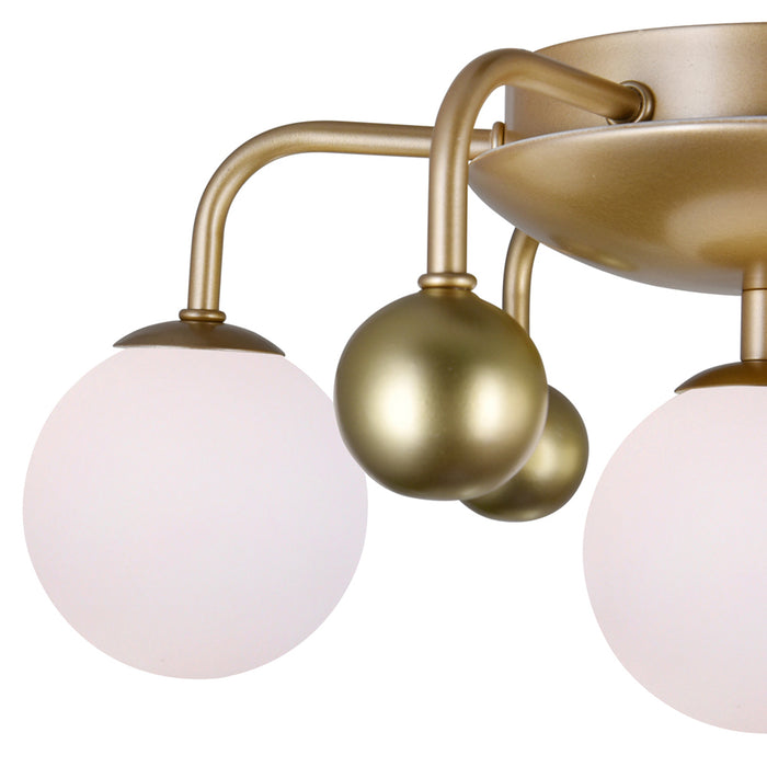Element 4 Light Sun Gold Flush Mount