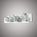 3 Lights Elizabeth Vanity Light Polished Chrome  Dimmable 150W