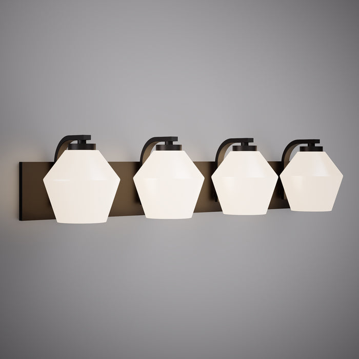 4 Lights Ella 4-Light Vanity Light Matte Black  Dimmable 240W