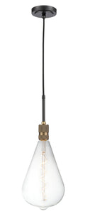 Ellis Mini Pendant Black Antique Brass