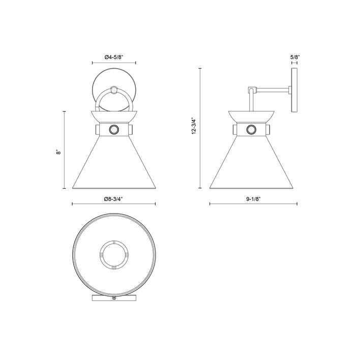 Emerson 9-in 1 Light Steel Vanity Light
