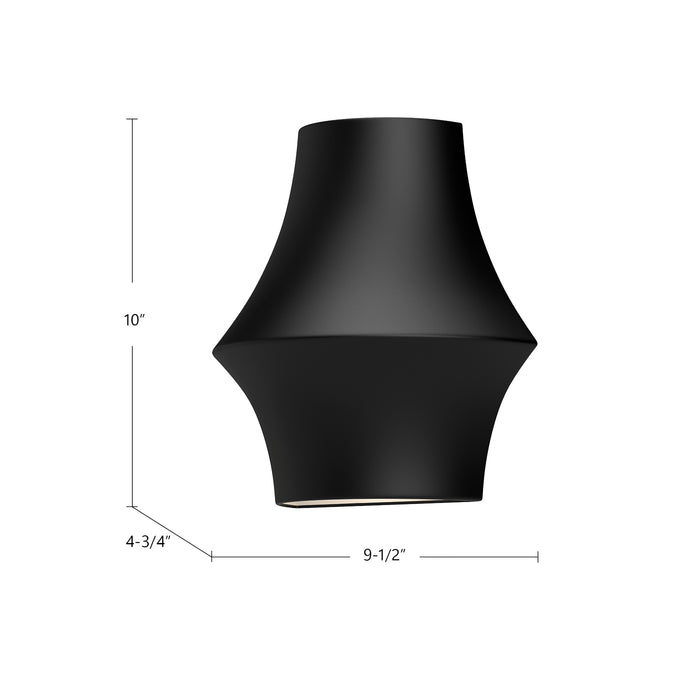 Emiko 10-in Steel Vanity Light