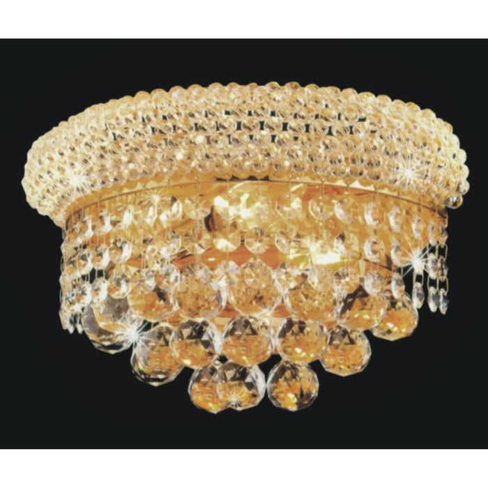 Empire Wall Lights 2 Gold 12 inch Sconce