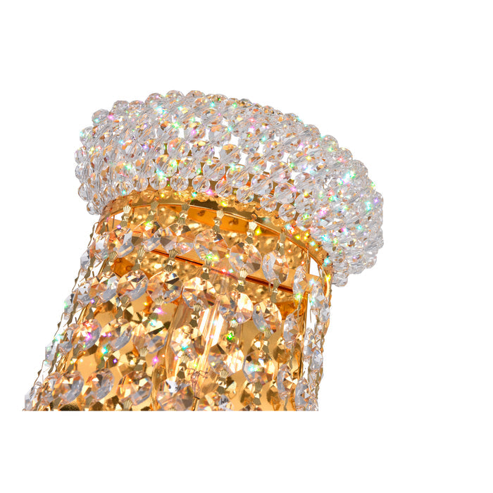 Empire Wall Lights 2 Gold 12 inch Sconce
