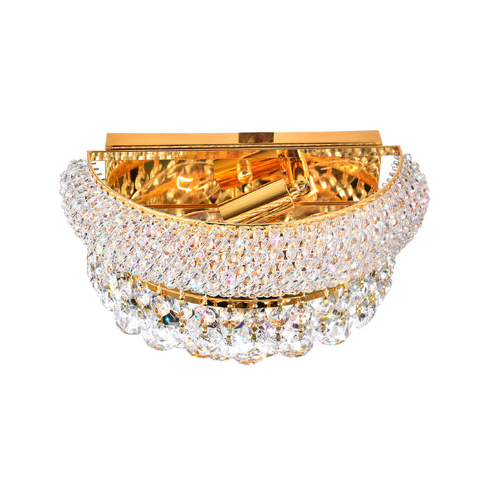 Empire Wall Lights 2 Gold 12 inch Sconce