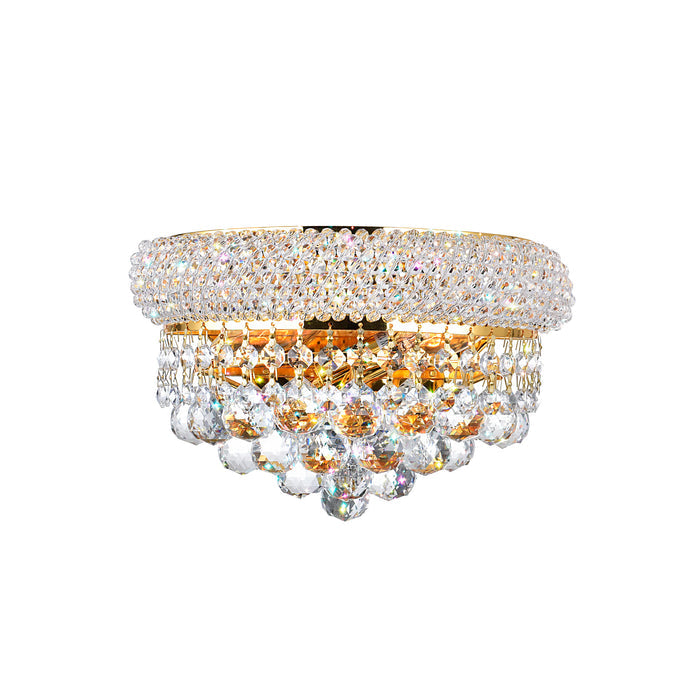 Empire Wall Lights 2 Gold 12 inch Sconce