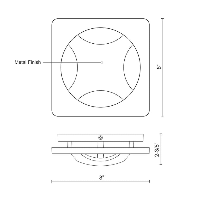 Etna 8-in Aluminum Outdoor Wall Sconce