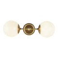 Brushed Gold/Glossy Opal Glass