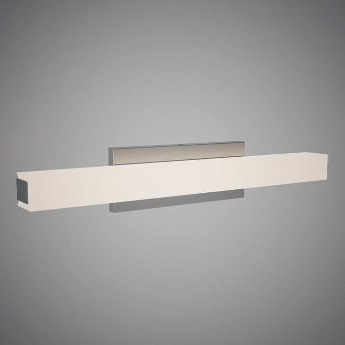 Flat 24-in  Brushed nickel  Dimmable 25W