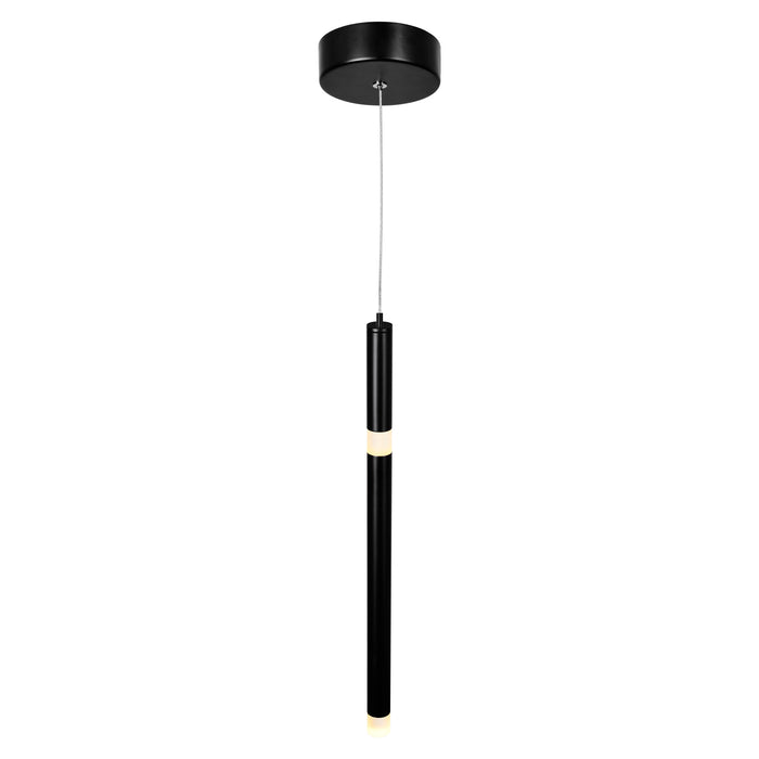 Flute Pendants Black Metal LED 5.5 Watts