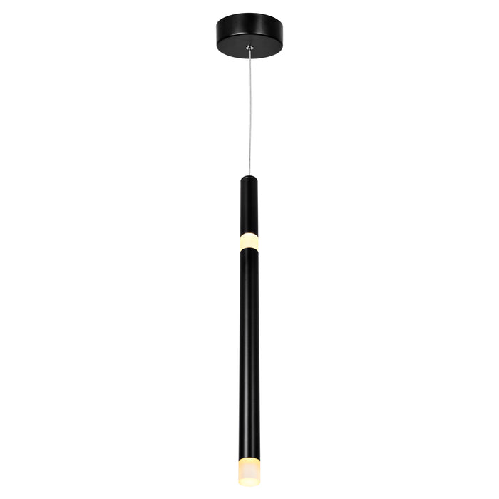 Flute Pendants Black Metal LED 5.5 Watts