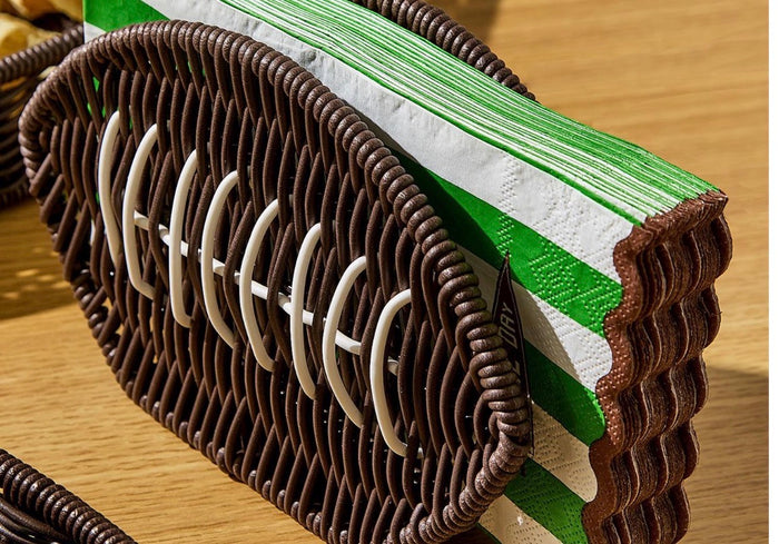 Football games at napkin holder