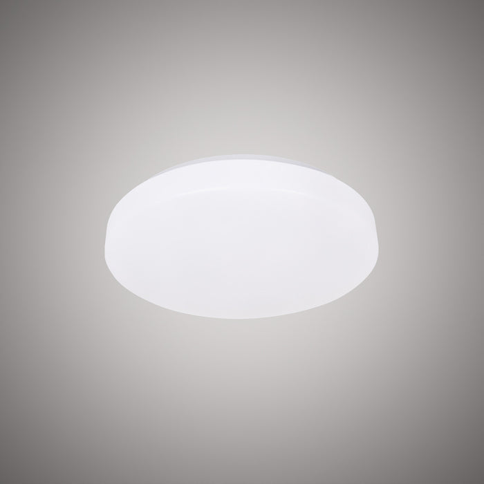 Form 11-in Flush Mount  White  Dimmable 20W