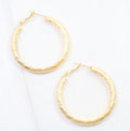 Fort Lee hammered hoop earring
