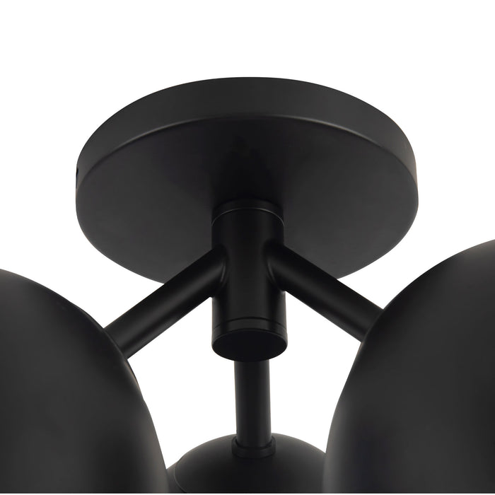 Fosso 13-in Steel Semi-Flush Mount