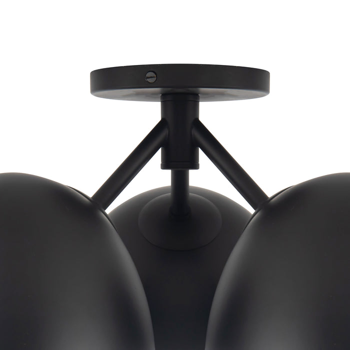 Fosso 17-in Steel Semi-Flush Mount