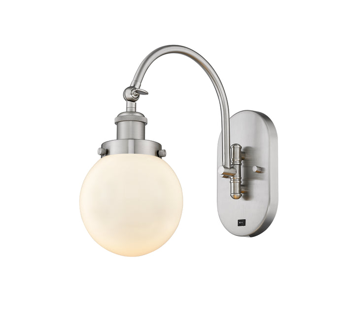 Brushed Satin Nickel / Matte White