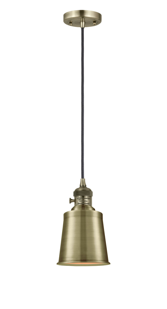 Franklin Restoration Mini Pendant Antique Brass