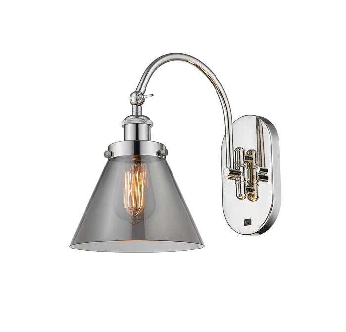 Polished Nickel / Light Smoke