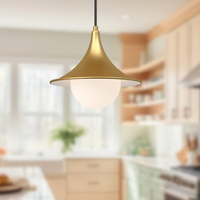 Fuji 9-in Steel Pendant