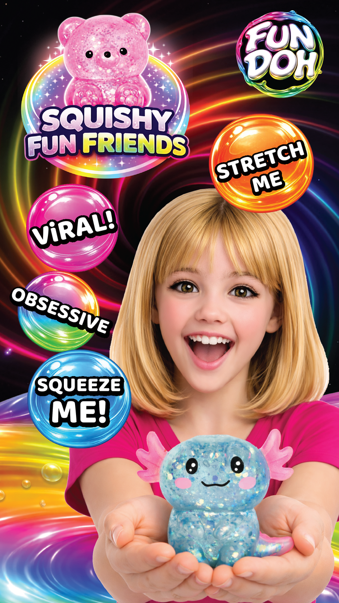 Fun Doh Squishy Gummy Fidget Toy NEW Variety -