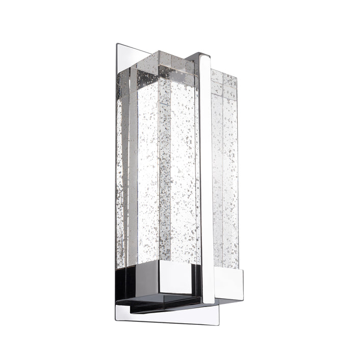 Gable 12-in Steel Crystal Wall Sconce