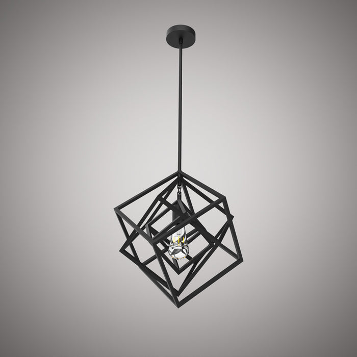 1 Lights Galaxia 1-light pendant Matte Black  Dimmable 60W