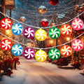 Gejoy Christmas Candy Cane String Lights, 21 LED, Battery Operated, Multicolor, 11 FT, Indoor/Outdoor, 2 Pcs