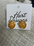 Gemstone stud earrings