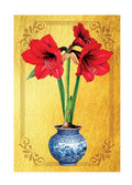 Gilded Amaryllis Lustre Flag