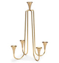 GOLD ALUMINUM TAPER CANDLEHOLDER