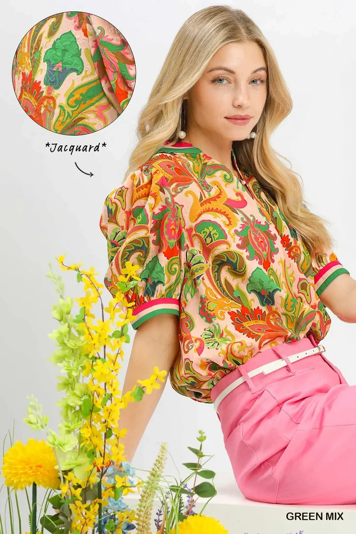 Green mix top
