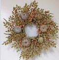Green Pumpkin Wreath