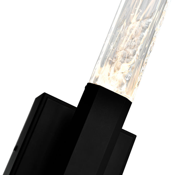 Greta Wall Lights Integrated LED Black Metal