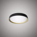 Halo 13-in Flush Mount Black Outside/Gold inside  Dimmable 25W