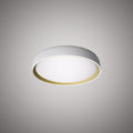 Halo 13-in Flush Mount White Outside/Gold inside  Dimmable 25W