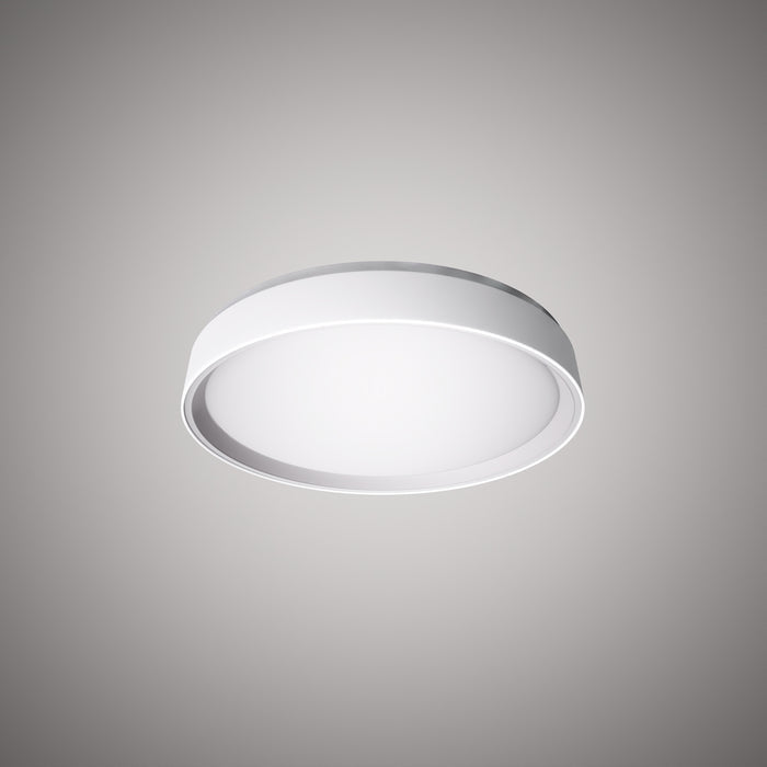 Halo 13-in Flush Mount White Outside/White Inside  Dimmable 25W