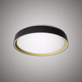 Halo 15-in Flush Mount Black Outside/Gold inside  Dimmable 37W