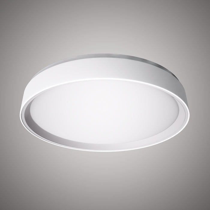 Halo 20-in Flush Mount White Outside/White Inside  Dimmable 45W