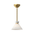 Brushed Gold/Glossy Opal Glass