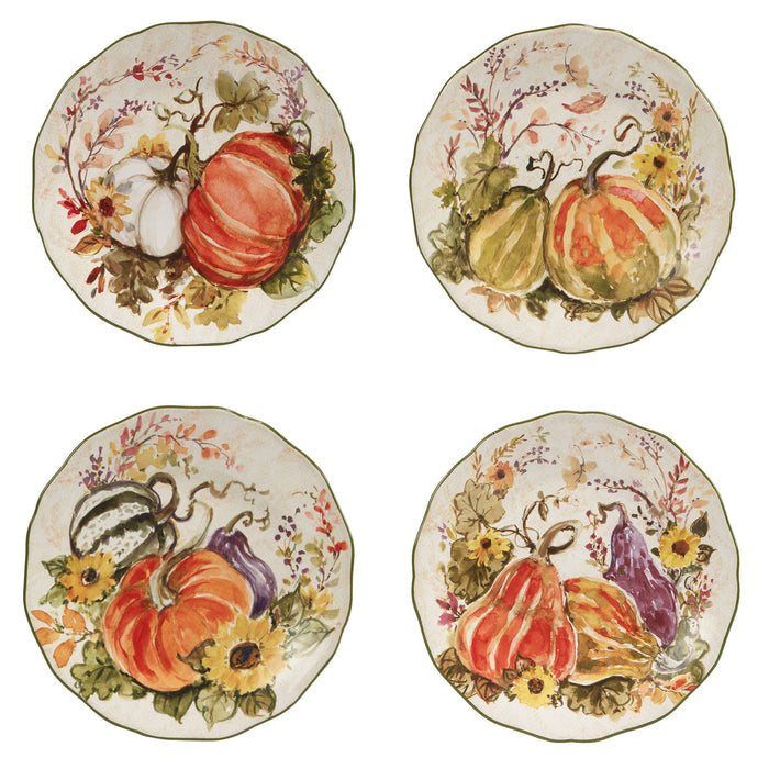 Harvest Morning Fall Dessert Plates 9in