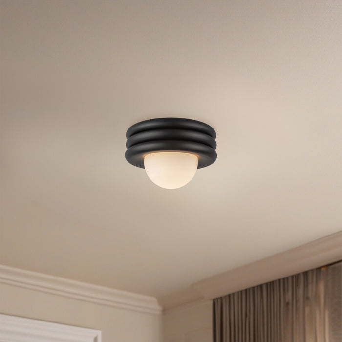 Harvey 12-in Aluminum Semi-Flush Mount